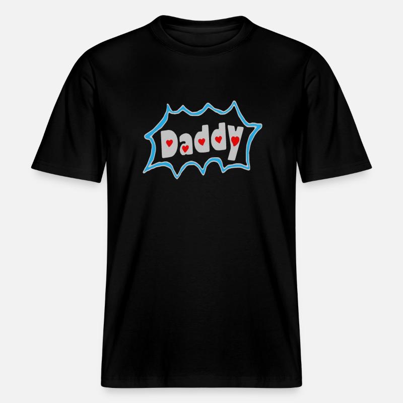 HerzDaddy - RELAXED FIT Unisex Organic T-Shirt - Schwarz