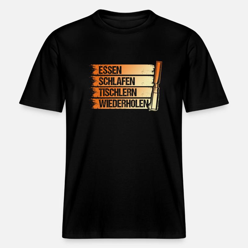 Carpenter, Carpenter, Carpenter -  RELAXED FIT Unisex Organic T-Shirt - black