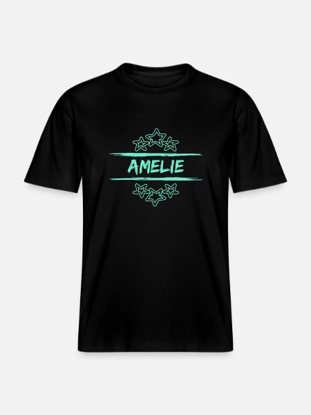 Amelie Amelie -  RELAXED FIT Unisex Organic T-Shirt - black