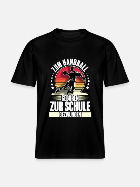 Handball Handballer -  RELAXED FIT Unisex Organic T-Shirt - Schwarz