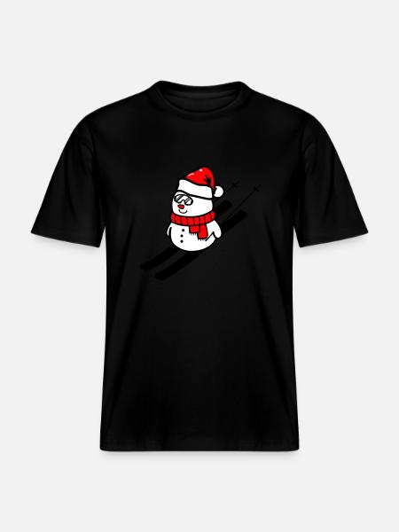 Schnemann Ski - RELAXED FIT Unisex Organic T-Shirt - black