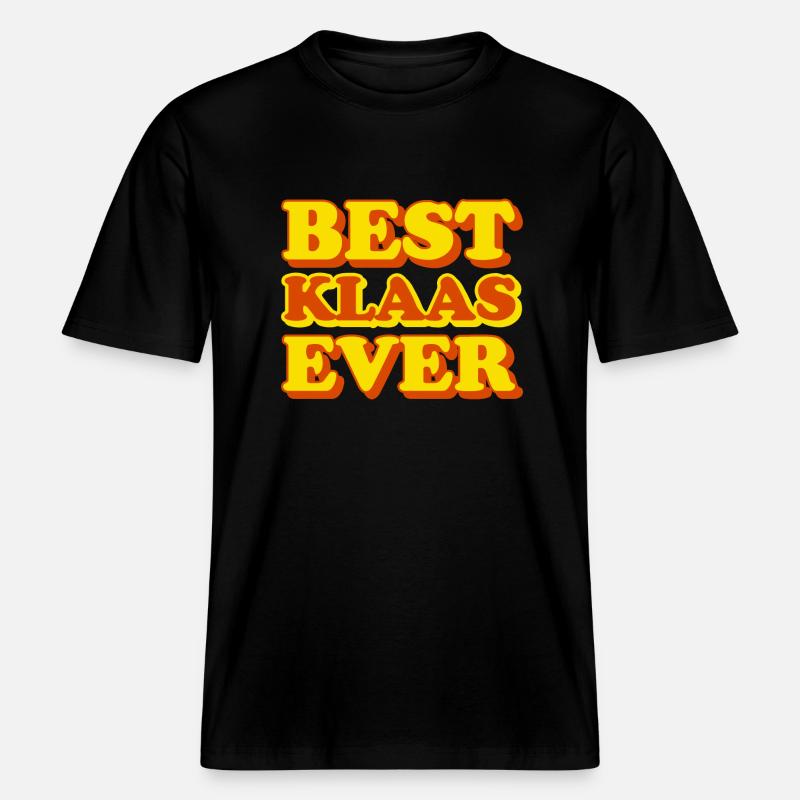 Klaas Vorname Lustiges Geschenk -  RELAXED FIT Unisex Organic T-Shirt - Schwarz