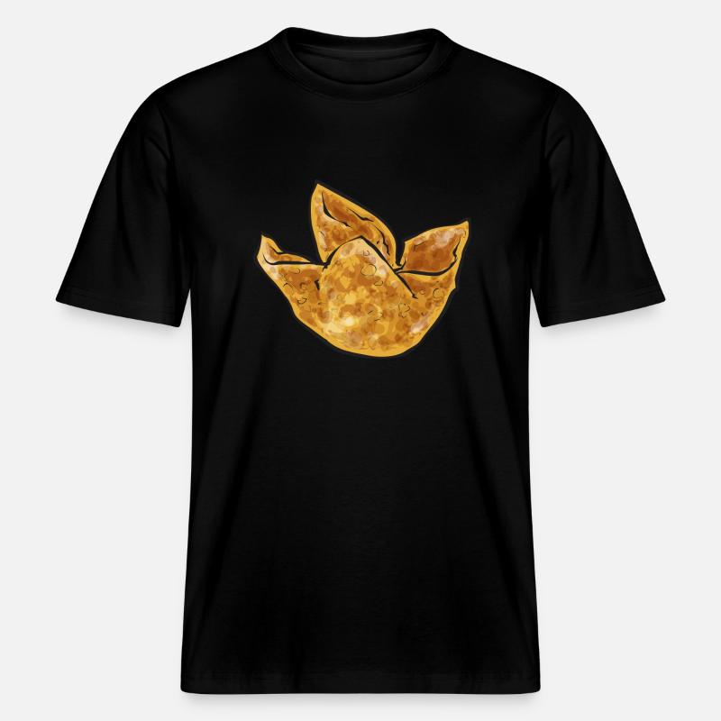 Krabben Rangoon Crabe Rangoon -  T-shirt unisexe RELAXED FIT en coton bio - noir