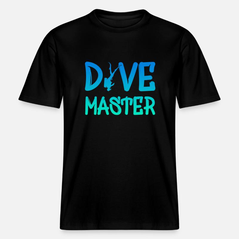 Dive Master -  RELAXED FIT Unisex Organic T-Shirt - Schwarz