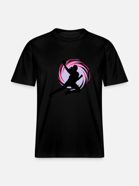 Eddy handball -  T-shirt unisexe RELAXED FIT en coton bio - noir