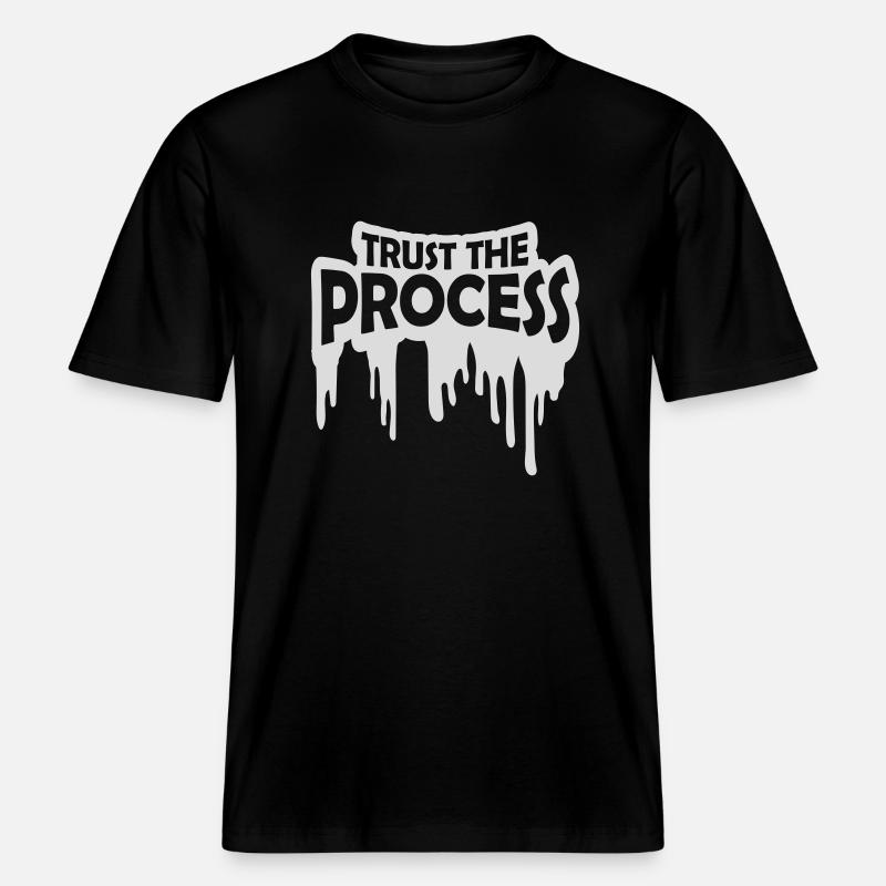 faire confiance au processus Devis -  T-shirt unisexe RELAXED FIT en coton bio - noir