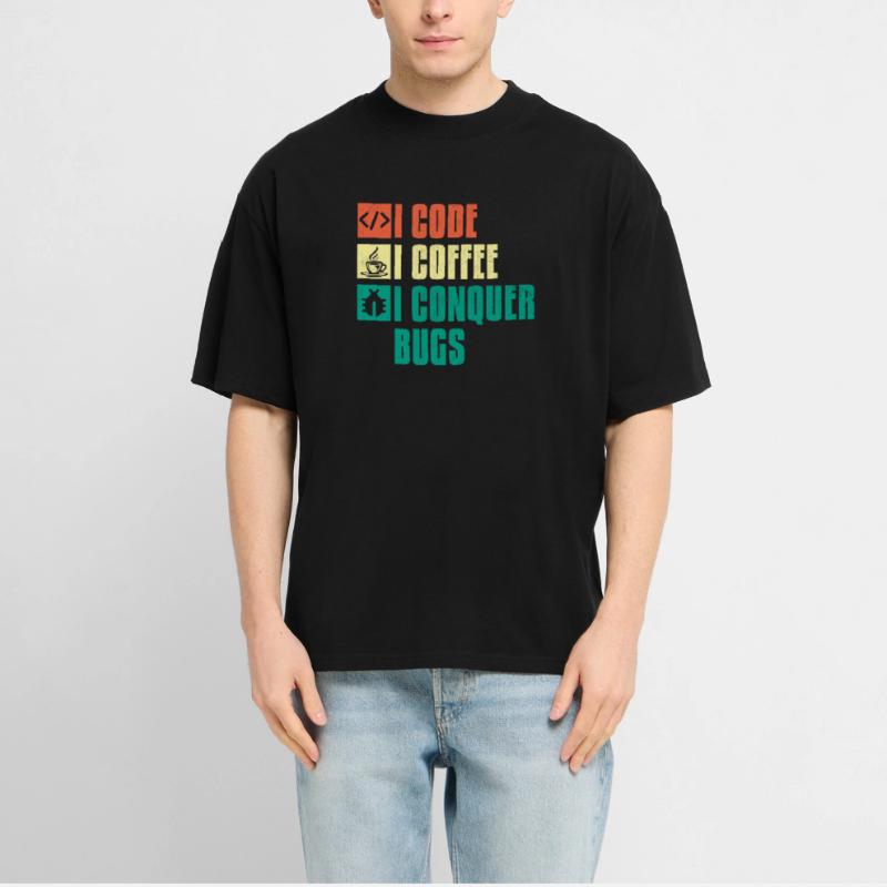 Kaffee-Codierung Programmierer Programmierer Entwickler Nerd Coff  RELAXED FIT Unisex Organic T-Shirt