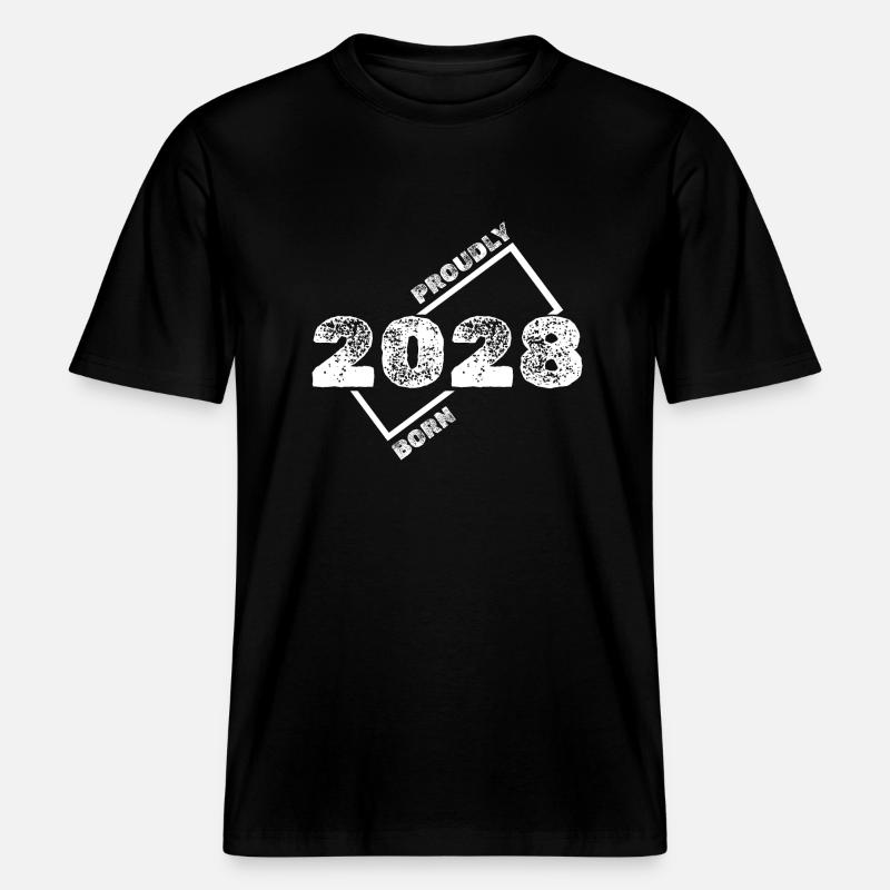 Gift Idea 2028 -  RELAXED FIT Unisex Organic T-Shirt - black