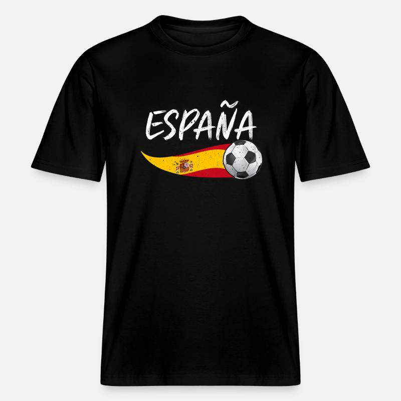 Spanier Spanien -  RELAXED FIT Unisex Organic T-Shirt - Schwarz