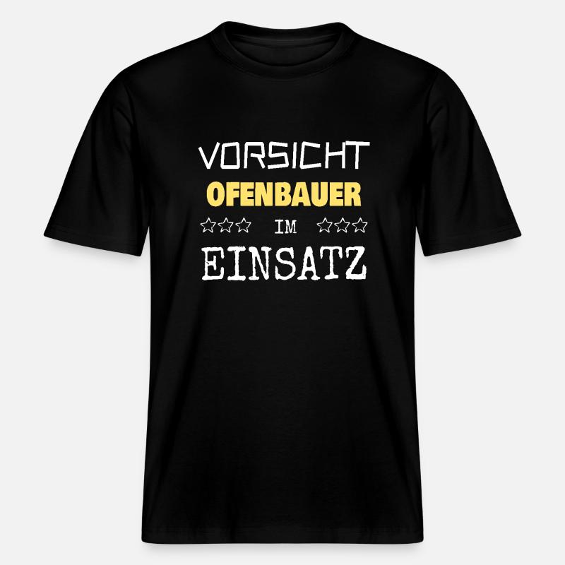 Constructeur de poêles comme vocation -  T-shirt unisexe RELAXED FIT en coton bio - noir