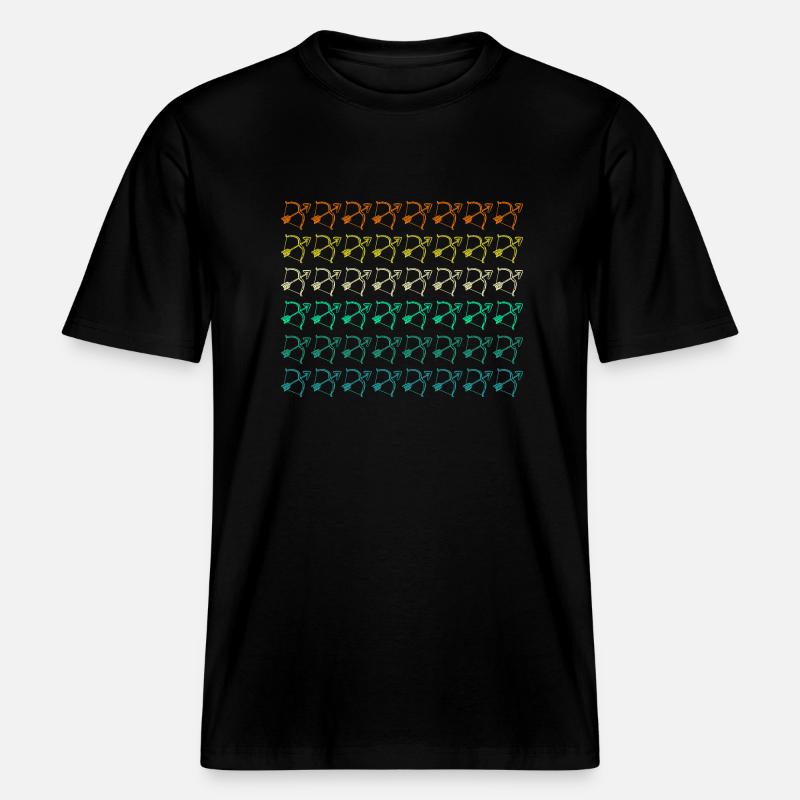 Bogenschütze Bogenschießen - RELAXED FIT Unisex Organic T-Shirt - Schwarz
