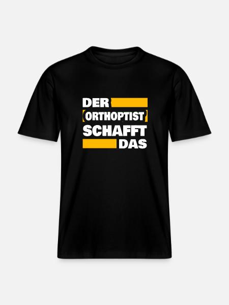 Orthoptist as work -  RELAXED FIT Unisex Organic T-Shirt - black