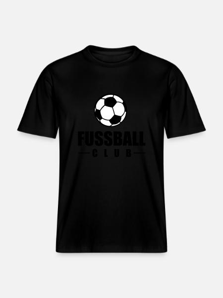 fussball club -  RELAXED FIT Unisex Organic T-Shirt - Schwarz