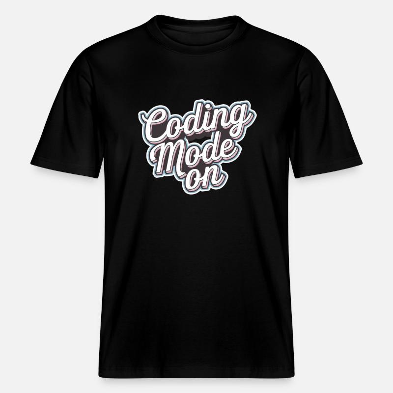 Coding Mode On 16 -  RELAXED FIT Unisex Organic T-Shirt - Schwarz
