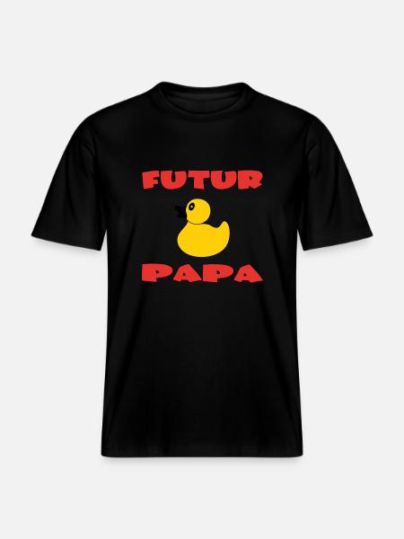 FUTURO PAPÀ -  Maglietta ecologica Unisex RELAXED FIT - nero