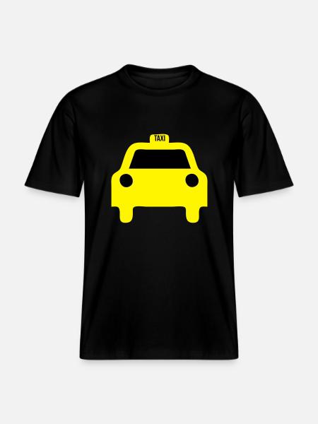taxi -  RELAXED FIT Unisex Organic T-Shirt - black
