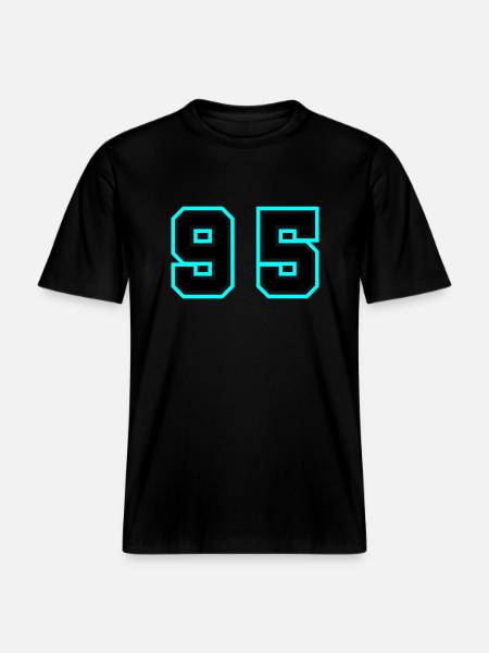 95 Number Symbol -  RELAXED FIT Unisex Organic T-Shirt - black