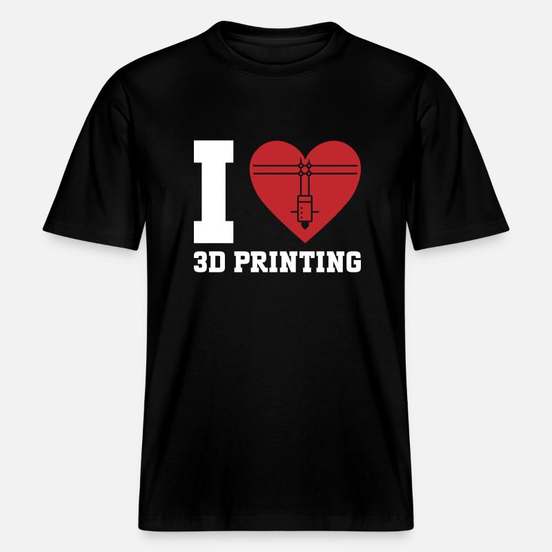 3D Printer 3D Printing -  RELAXED FIT Unisex Organic T-Shirt - black