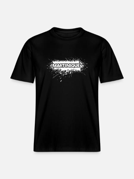 Sun Martinique - RELAXED FIT Unisex Organic T-Shirt - black