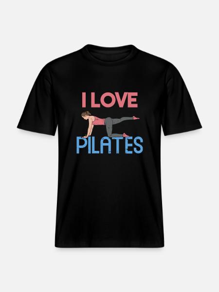I love Pilates Gift - RELAXED FIT Unisex Organic T-Shirt - black