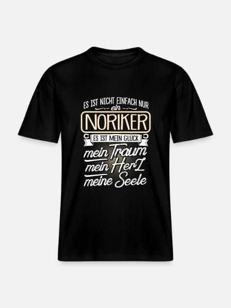 NORIKER - Herz - RELAXED FIT Unisex Organic T-Shirt - Schwarz