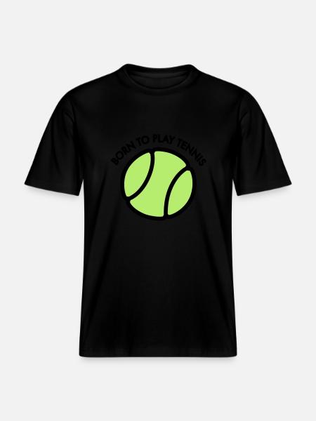 Tennis -  RELAXED FIT Unisex Organic T-Shirt - Schwarz