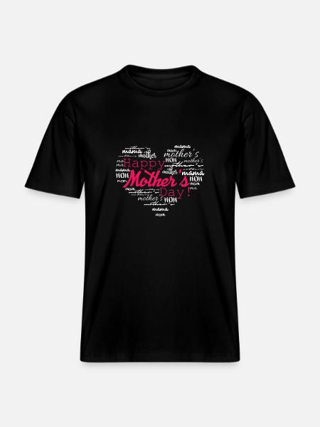 Happy Mother's Day -  RELAXED FIT Unisex Organic T-Shirt - black