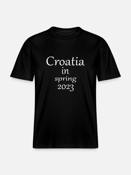 Croatia in spring 2023 -  RELAXED FIT Unisex Organic T-Shirt - black