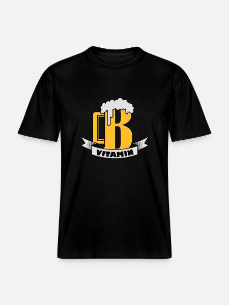 B vitamin -  RELAXED FIT Unisex Organic T-Shirt - black