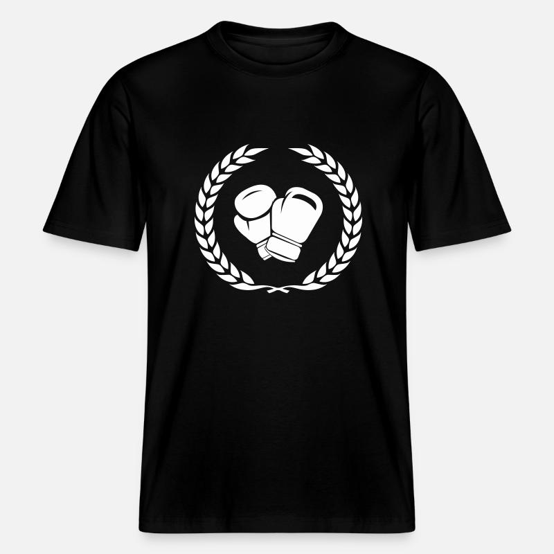 Boxe 1 -  T-shirt unisexe RELAXED FIT en coton bio - noir