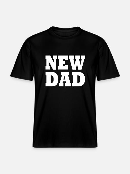 New dad -  Økologisk unisex T-shirt RELAXED FIT - sort