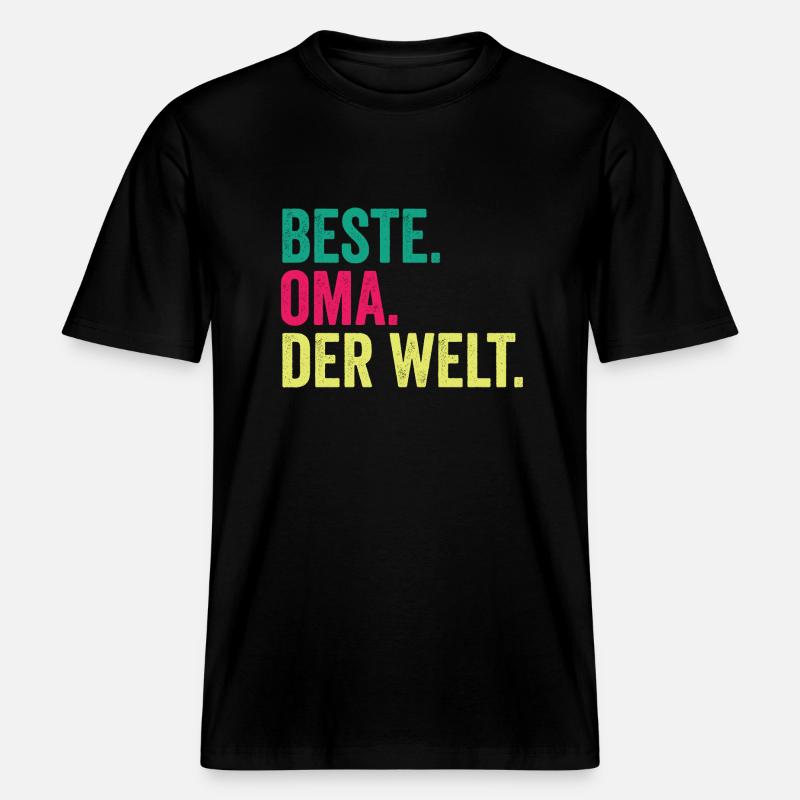 Großmutter Oma -  RELAXED FIT Unisex Organic T-Shirt - Schwarz
