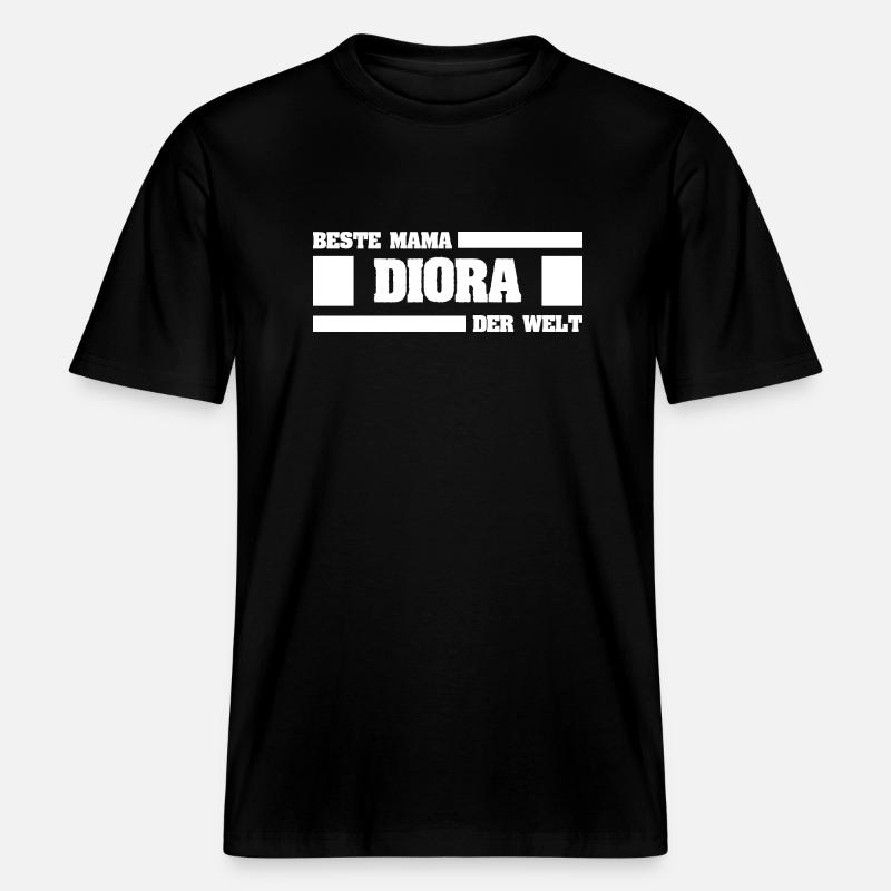 Mutter Diora -  RELAXED FIT Unisex Organic T-Shirt - Schwarz