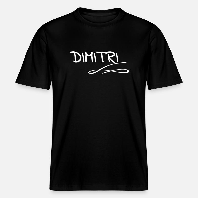 Dimitri -  T-shirt unisexe RELAXED FIT en coton bio - noir
