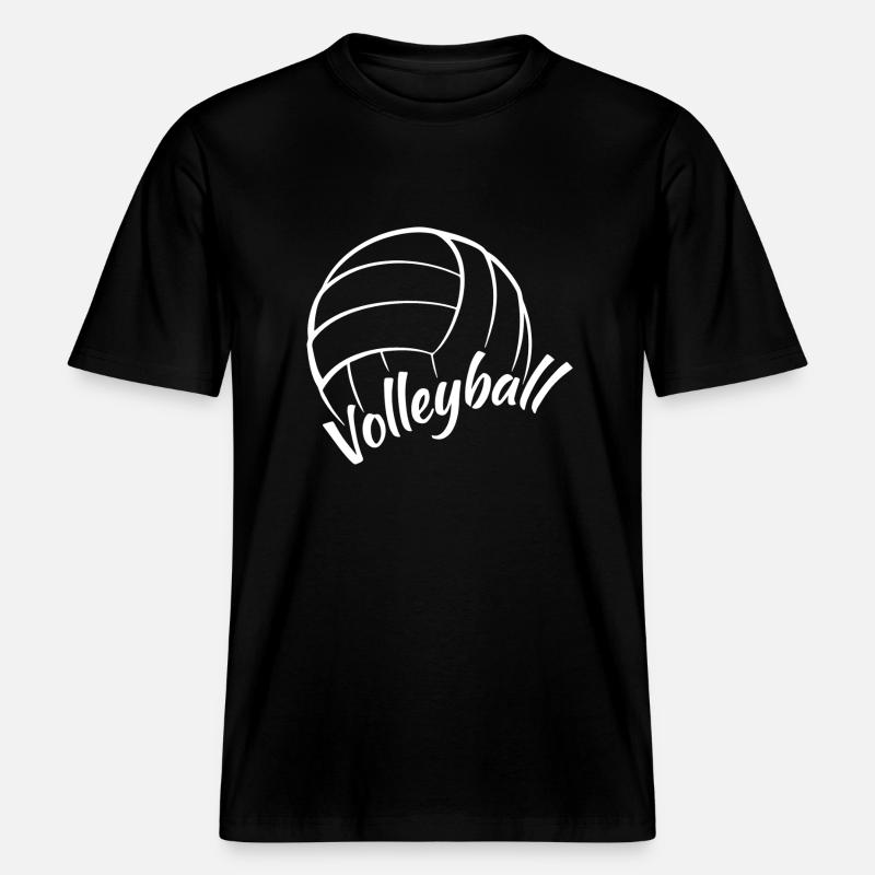 Volleyball -  RELAXED FIT Unisex Organic T-Shirt - black