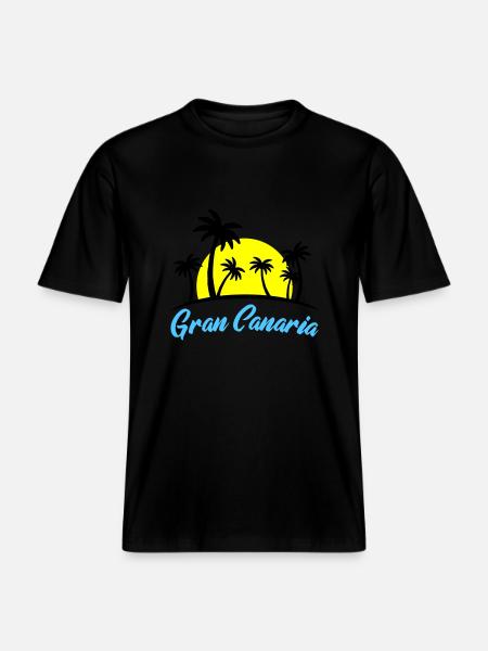 Gran Canaria -  RELAXED FIT Unisex Organic T-Shirt - black