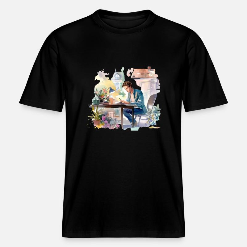Allein ohne dich -  RELAXED FIT Unisex Organic T-Shirt - Schwarz
