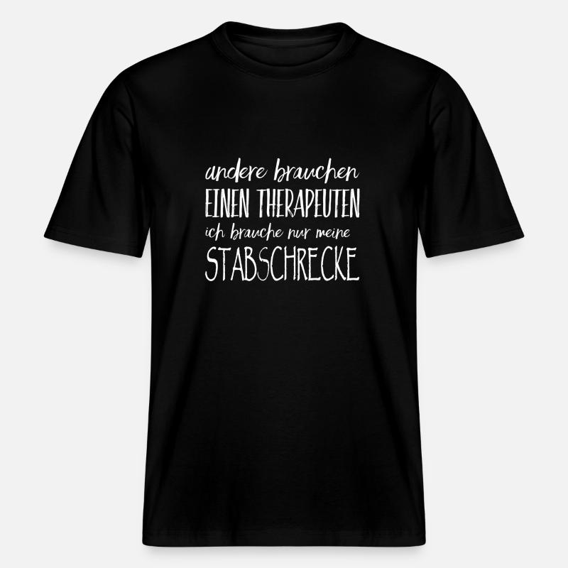 phasmes phasmes l'attitude des insectes -  T-shirt unisexe RELAXED FIT en coton bio - noir