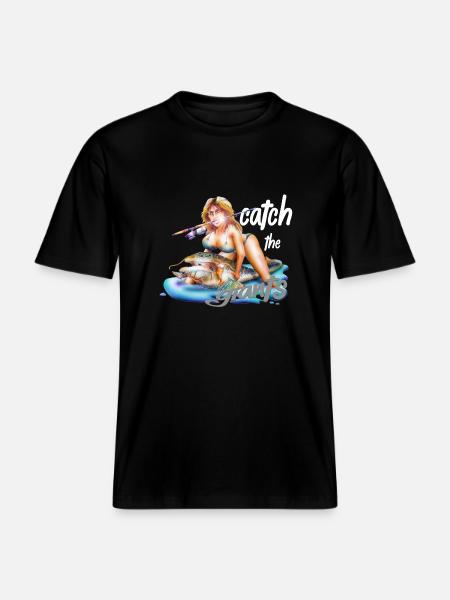 Catch the Giants -  RELAXED FIT Unisex Organic T-Shirt - Schwarz