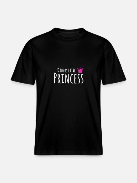 Daddy's little princess gift idea - RELAXED FIT Unisex Organic T-Shirt - black
