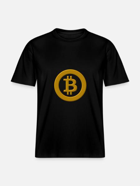 Bitcoin for ever -  RELAXED FIT Unisex Organic T-Shirt - black