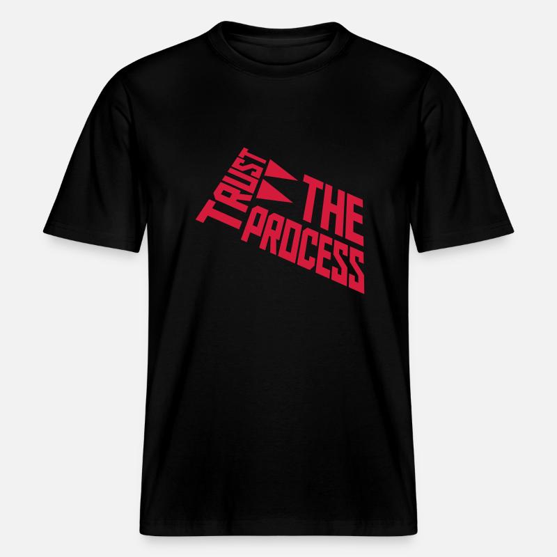 faire confiance au processus Devis -  T-shirt unisexe RELAXED FIT en coton bio - noir