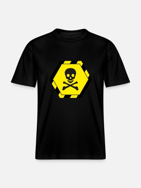 Skull -  RELAXED FIT Unisex Organic T-Shirt - black