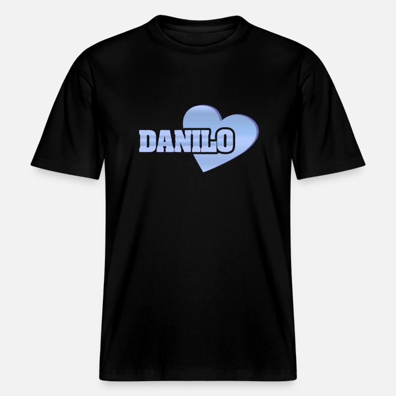 Danilo -  T-shirt unisexe RELAXED FIT en coton bio - noir