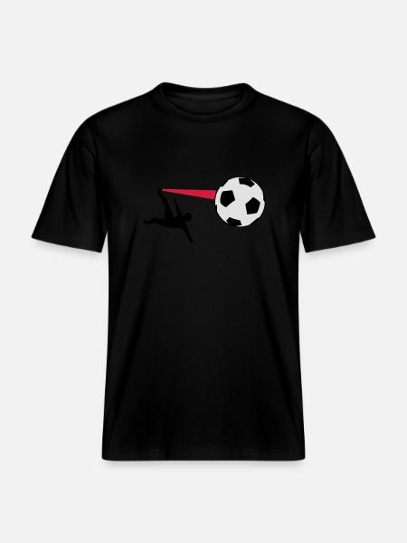 de soccer - T-shirt unisexe RELAXED FIT en coton bio - noir