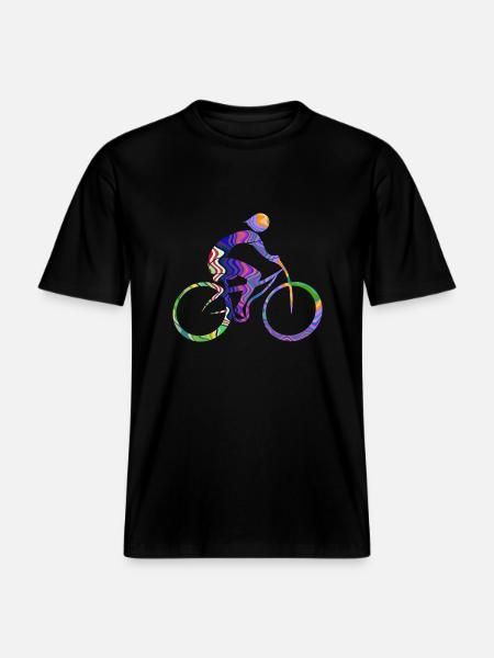 cyclist - RELAXED FIT Unisex Organic T-Shirt - black