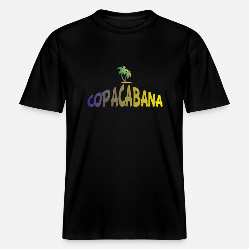 copacabana -  RELAXED FIT Unisex Organic T-Shirt - black