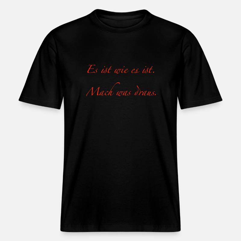 C’est ce que c’est -  T-shirt unisexe RELAXED FIT en coton bio - noir