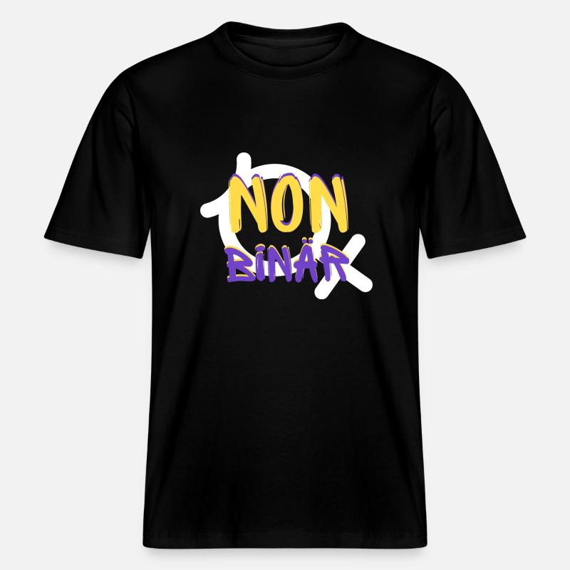 NON BINARY Identity -  RELAXED FIT Unisex Organic T-Shirt - black