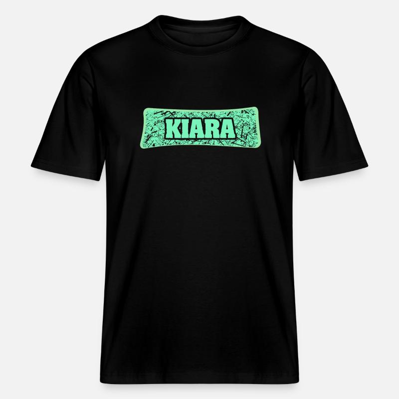 Kiara comme nom de naissance -  T-shirt unisexe RELAXED FIT en coton bio - noir